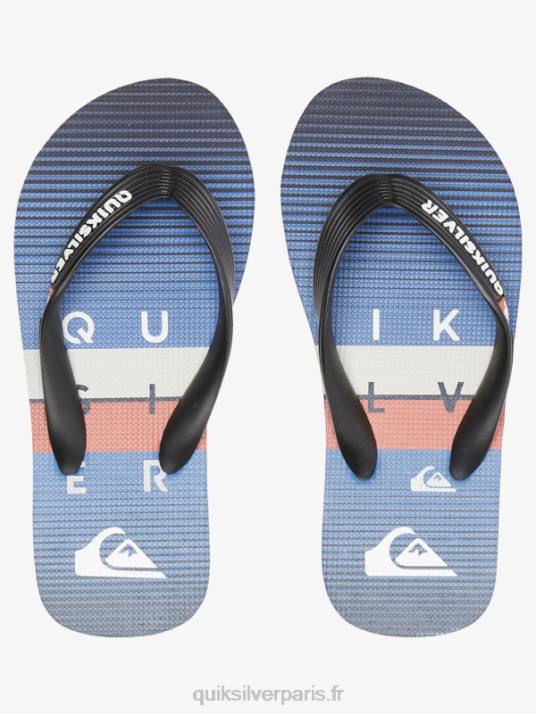 garçons Quiksilver 8-16 tongs molokai D6PT2030 noir/bleu