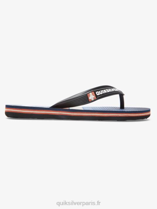 garçons Quiksilver 8-16 tongs molokai D6PT2030 noir/bleu