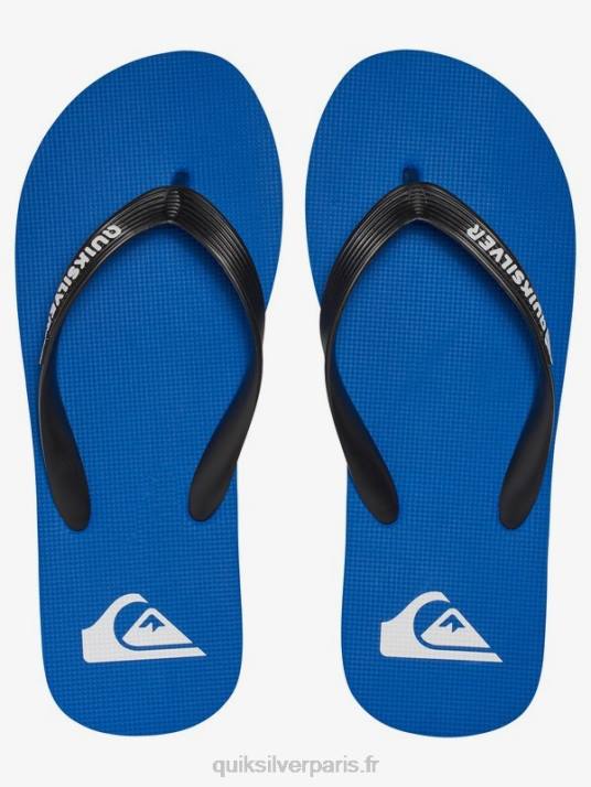 garçons Quiksilver 8-16 tongs molokai D6PT2107 noir/bleu