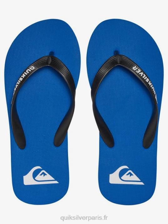 garçons Quiksilver 8-16 tongs molokai D6PT2107 noir/bleu