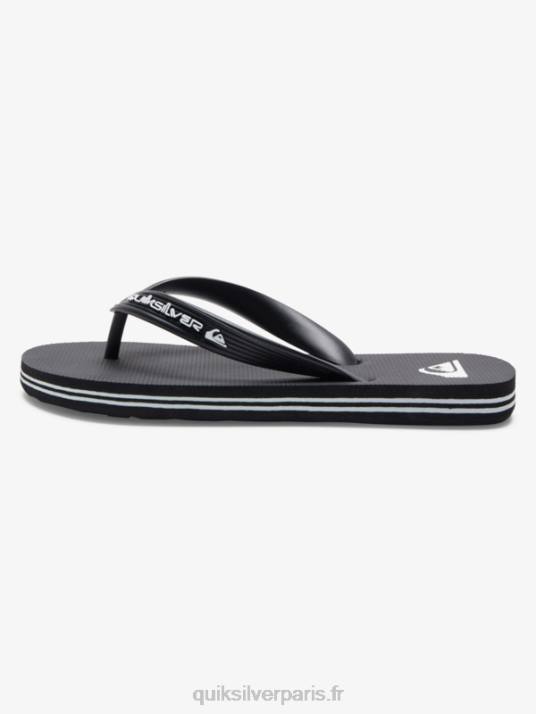 garçons Quiksilver 8-16 tongs molokai core D6PT2168 noir