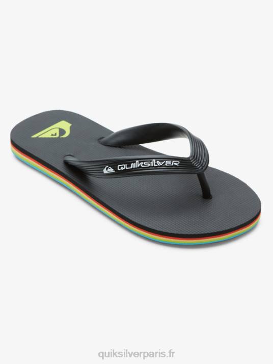 garçons Quiksilver 8-16 tongs molokai core D6PT2169 noir
