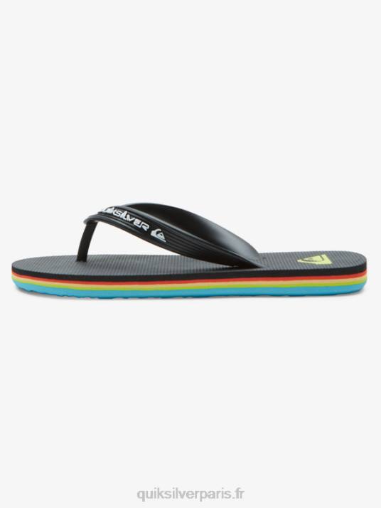 garçons Quiksilver 8-16 tongs molokai core D6PT2169 noir