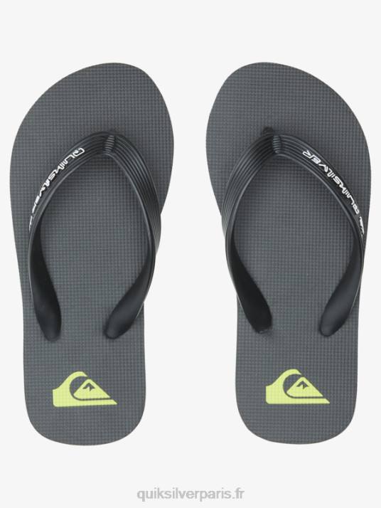 garçons Quiksilver 8-16 tongs molokai core D6PT2169 noir