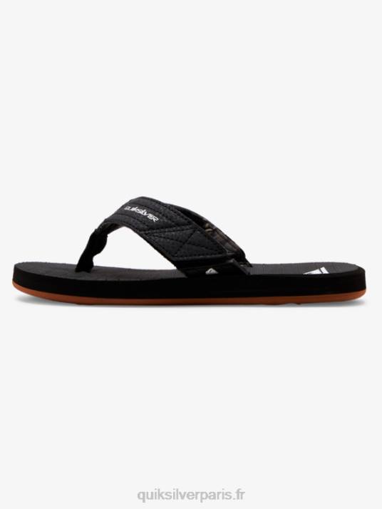 garçons Quiksilver sandales 8-16 carver switch D6PT2210 noir marron