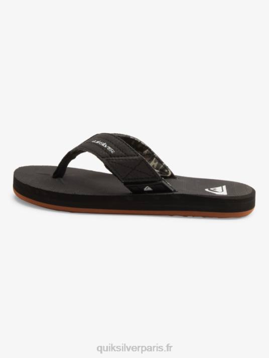 garçons Quiksilver sandales 8-16 carver switch D6PT2210 noir marron