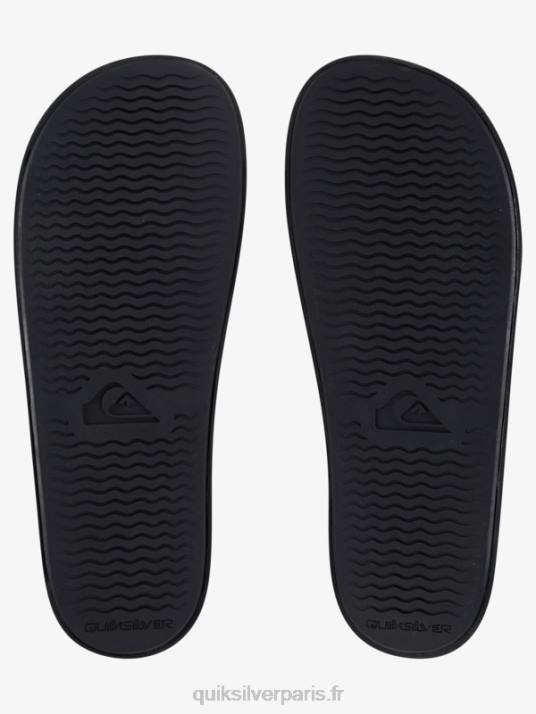 Hommes Quiksilver curseurs de réglage de la glissière rivi D6PT1016 gris noir