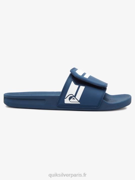 Hommes Quiksilver curseurs de réglage de la glissière rivi D6PT1017 bleu blanc