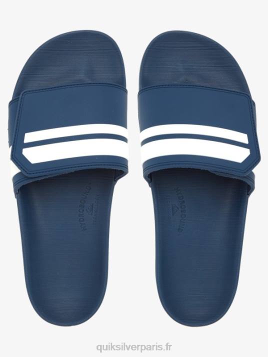 Hommes Quiksilver curseurs de réglage de la glissière rivi D6PT1017 bleu blanc