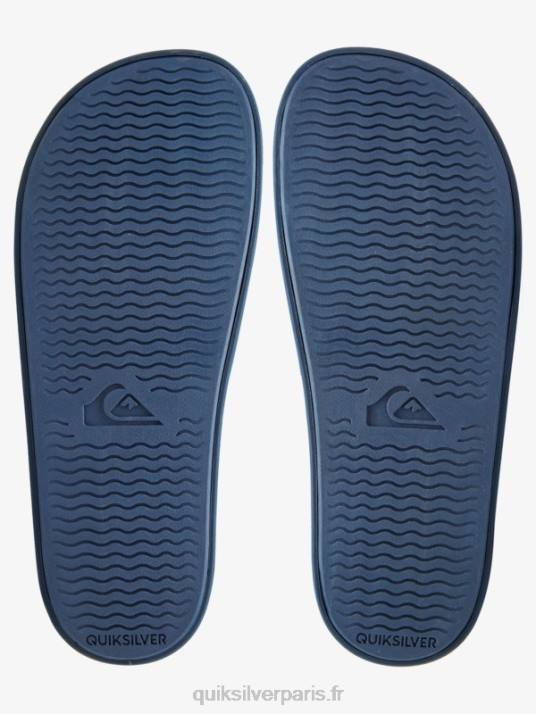 Hommes Quiksilver curseurs de réglage de la glissière rivi D6PT1017 bleu blanc