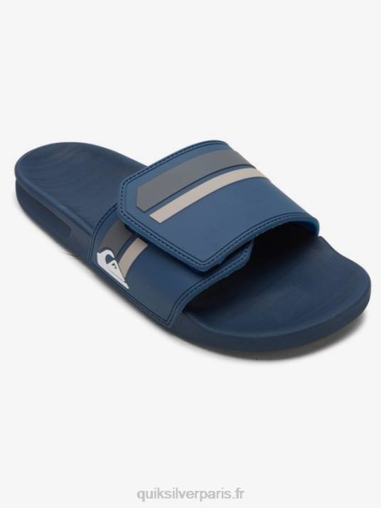 Hommes Quiksilver curseurs de réglage de la glissière rivi D6PT1018 bleu gris