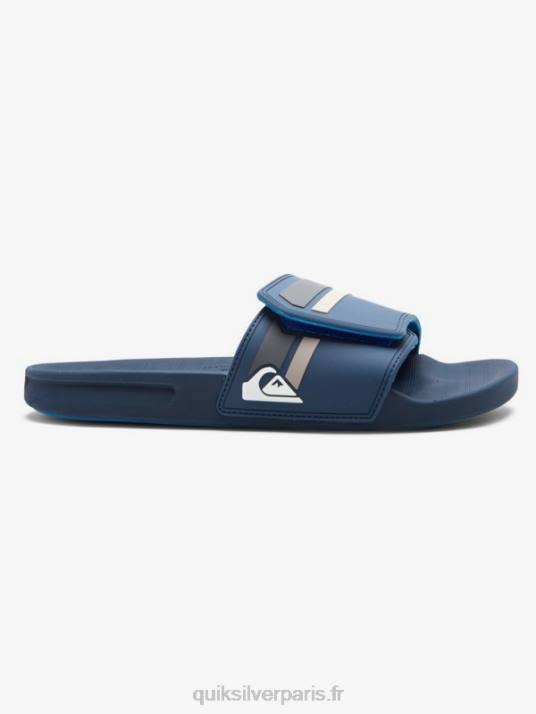Hommes Quiksilver curseurs de réglage de la glissière rivi D6PT1018 bleu gris
