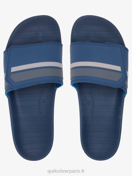 Hommes Quiksilver curseurs de réglage de la glissière rivi D6PT1018 bleu gris