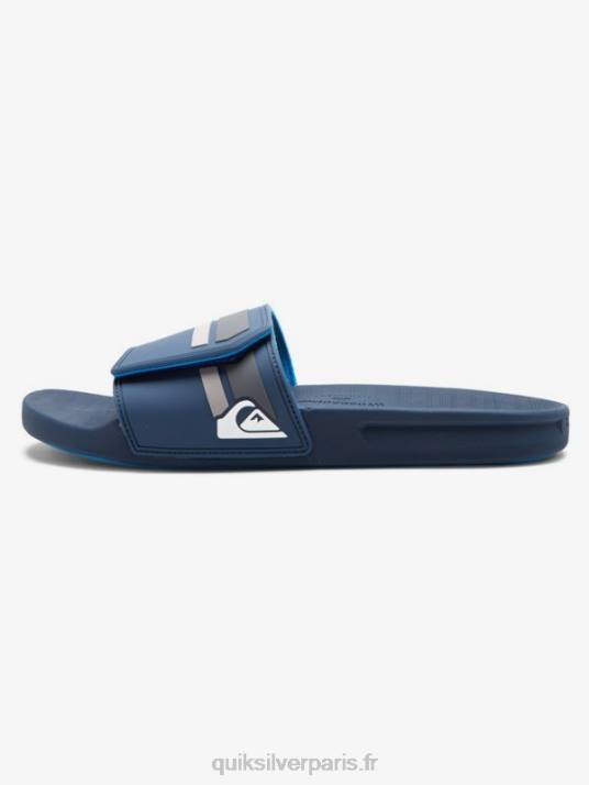 Hommes Quiksilver curseurs de réglage de la glissière rivi D6PT1018 bleu gris