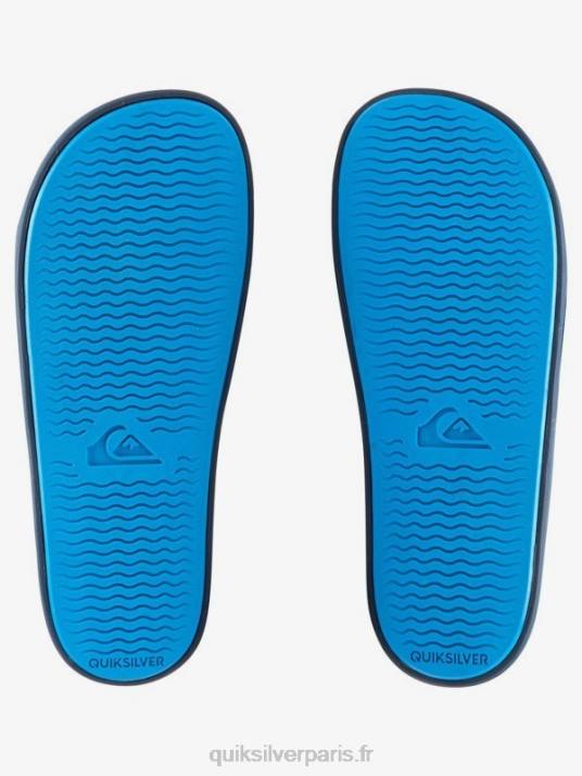 Hommes Quiksilver curseurs de réglage de la glissière rivi D6PT1018 bleu gris