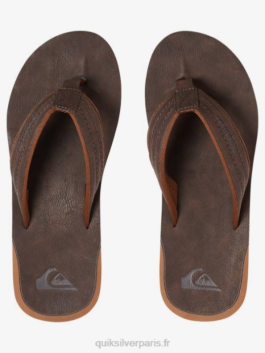 Hommes Quiksilver sandales Carver en nubuck D6PT919 demi-tasse - solide