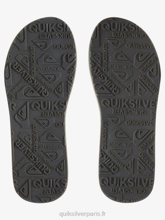 Hommes Quiksilver sandales Carver en nubuck D6PT919 demi-tasse - solide