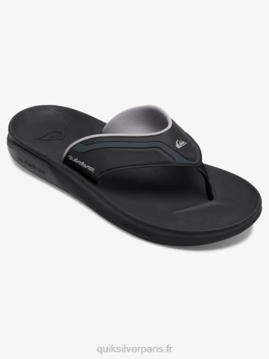 Hommes Quiksilver sandales de récupération mathématique D6PT1082 noir/gris/marron