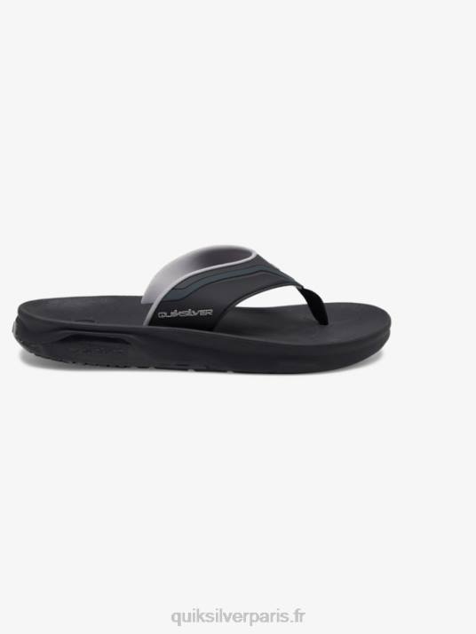 Hommes Quiksilver sandales de récupération mathématique D6PT1082 noir/gris/marron