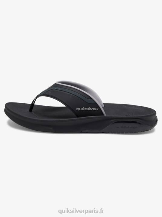 Hommes Quiksilver sandales de récupération mathématique D6PT1082 noir/gris/marron