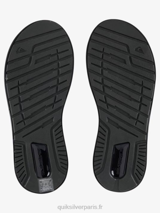 Hommes Quiksilver sandales de récupération mathématique D6PT1082 noir/gris/marron