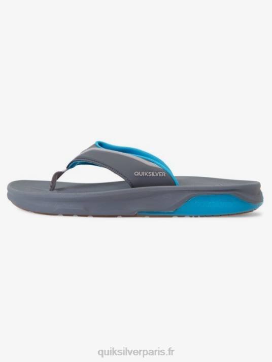 Hommes Quiksilver sandales de récupération mathématique D6PT1084 gris/bleu