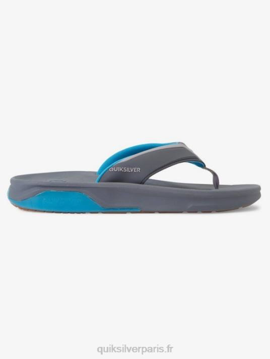 Hommes Quiksilver sandales de récupération mathématique D6PT1084 gris/bleu