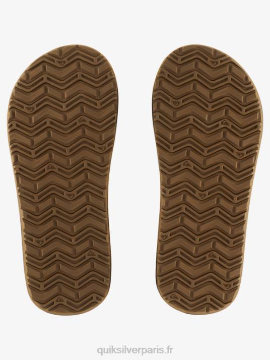 Hommes Quiksilver sandales à enfiler en forme de clé à molette D6PT973 bronzer 1