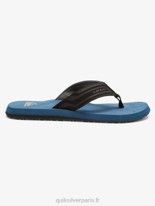 Hommes Quiksilver sandales à enfiler en forme de clé à molette D6PT975 bleu 1