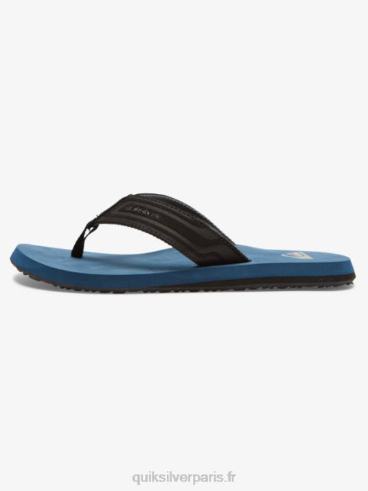 Hommes Quiksilver sandales à enfiler en forme de clé à molette D6PT975 bleu 1