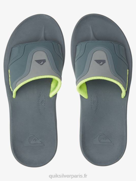 Hommes Quiksilver sandales à glissière mathodique recovery D6PT1258 gris 1