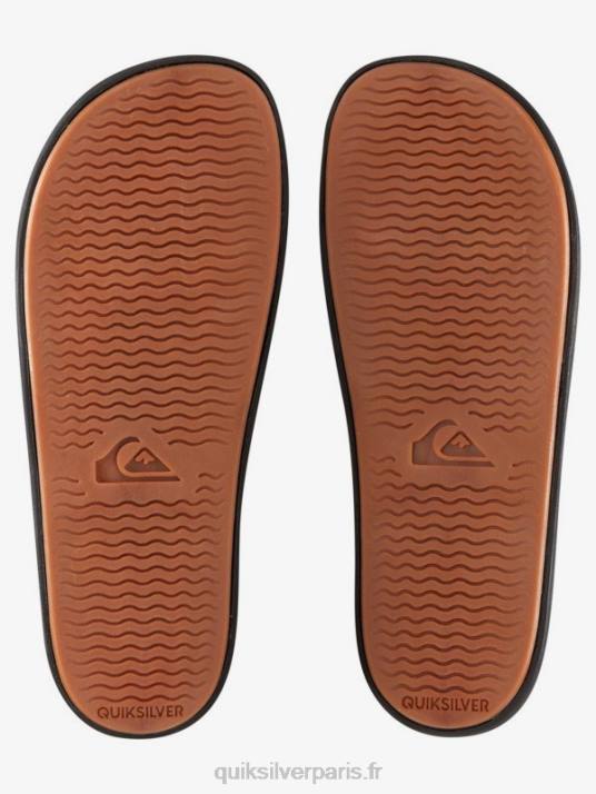 Hommes Quiksilver sandales à glissière rivi D6PT693 noir/orange/bleu