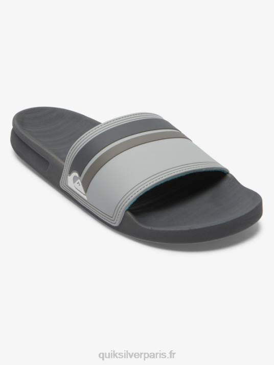 Hommes Quiksilver sandales à glissière rivi slide D6PT762 gris 2