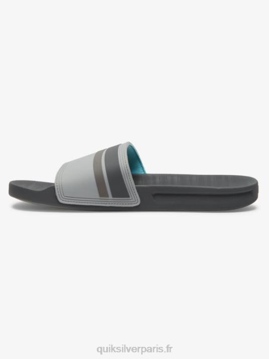 Hommes Quiksilver sandales à glissière rivi slide D6PT762 gris 2