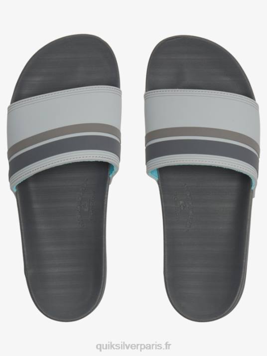 Hommes Quiksilver sandales à glissière rivi slide D6PT762 gris 2