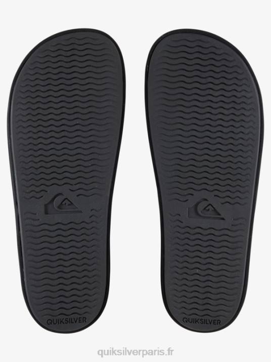 Hommes Quiksilver sandales à glissière rivi slide D6PT765 blanc noir