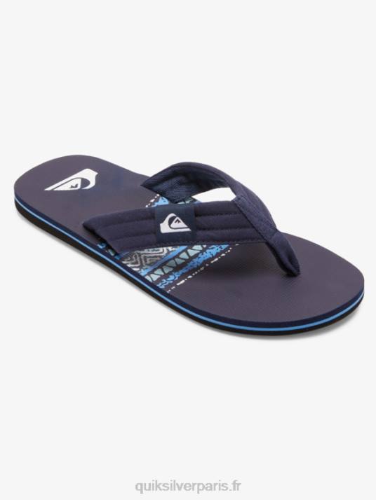 Hommes Quiksilver sandales molokai D6PT492 bleu 2