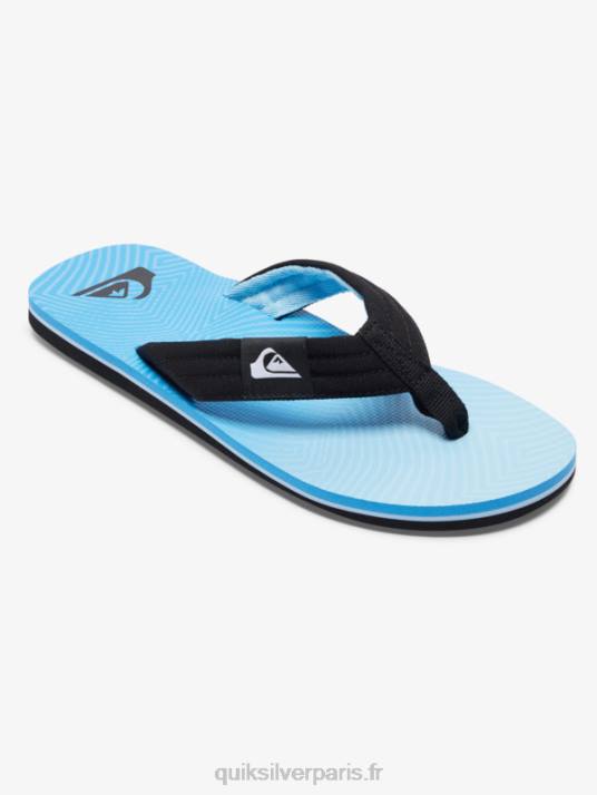 Hommes Quiksilver sandales molokai D6PT503 bleu 8