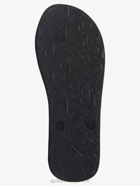 Hommes Quiksilver tongs d\'art molokai D6PT518 noir/vert/bleu