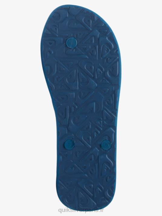Hommes Quiksilver tongs d\'art molokai D6PT519 bleu/noir/jaune
