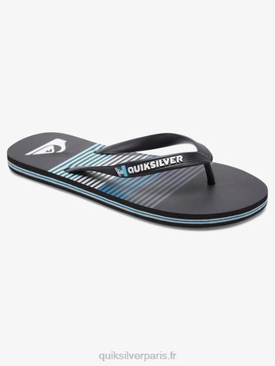 Hommes Quiksilver tongs d'art molokai D6PT526 noir