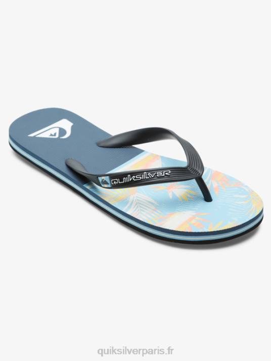 Hommes Quiksilver tongs division molokai D6PT1638 bleu 1