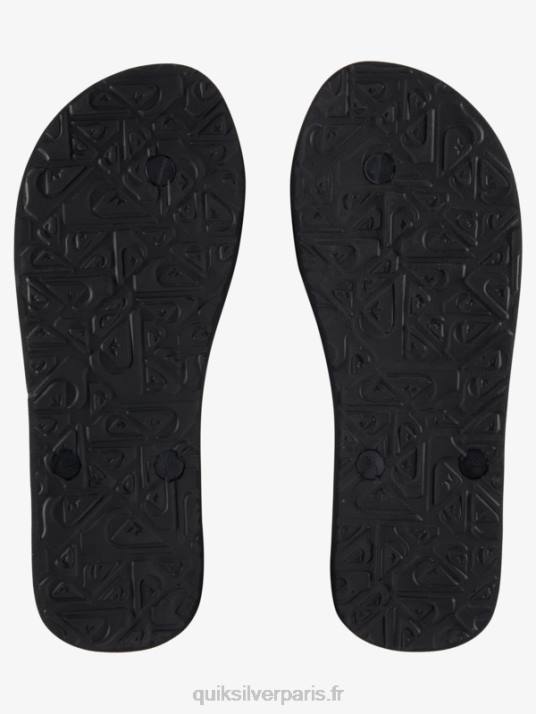 Hommes Quiksilver tongs à empiècement molokai D6PT572 gris/noir/bleu