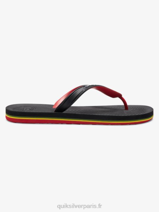 Hommes Quiksilver tongs haleiwa core D6PT949 noir