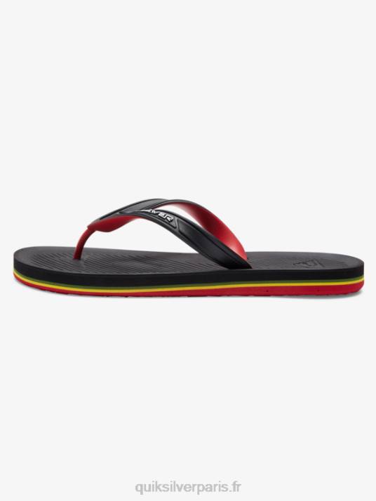 Hommes Quiksilver tongs haleiwa core D6PT949 noir