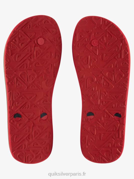 Hommes Quiksilver tongs haleiwa core D6PT949 noir