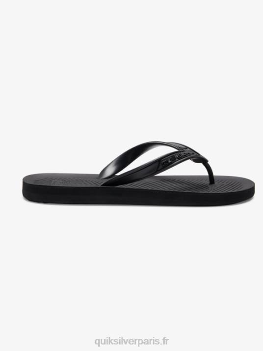Hommes Quiksilver tongs haleiwa core D6PT950 noir