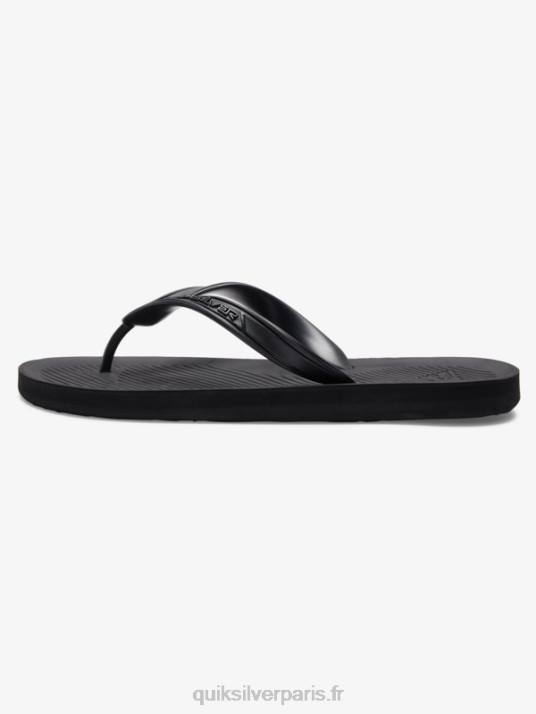 Hommes Quiksilver tongs haleiwa core D6PT950 noir
