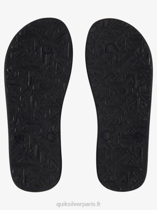 Hommes Quiksilver tongs haleiwa core D6PT950 noir