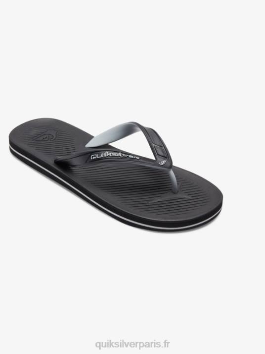 Hommes Quiksilver tongs haleiwa core D6PT951 noir